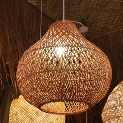 Boule Natural Rattan Pendant Light