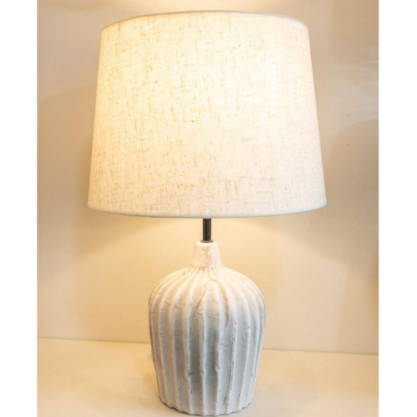 Aligned Concrete Ceramic Table Lamp