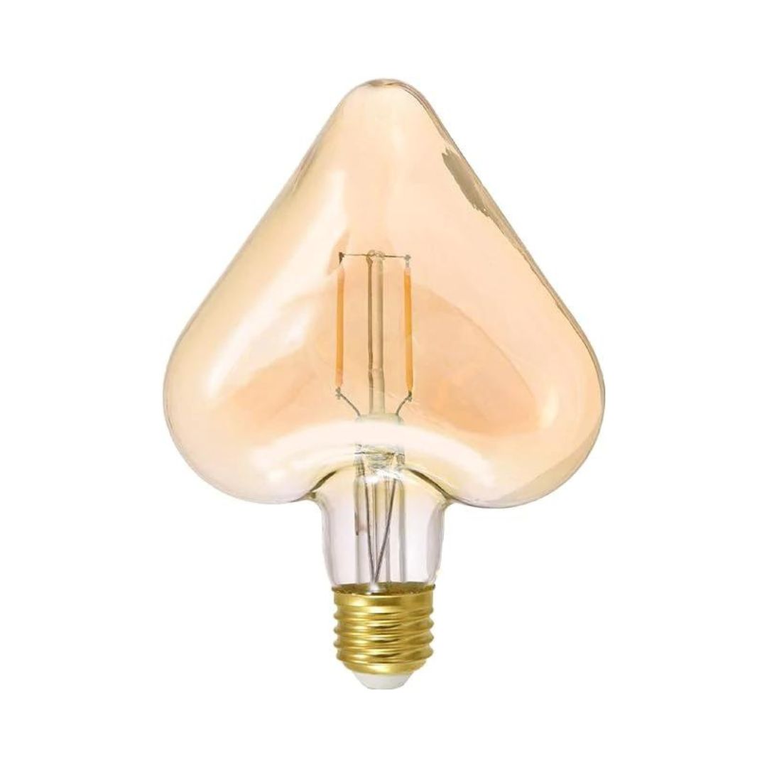 Heart Shaped Filament Led Light Bulb