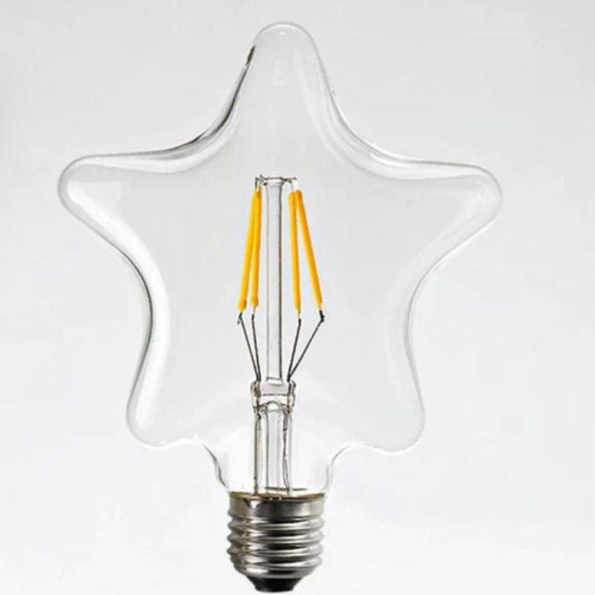 Star Shaped Filament Led Light Bulb