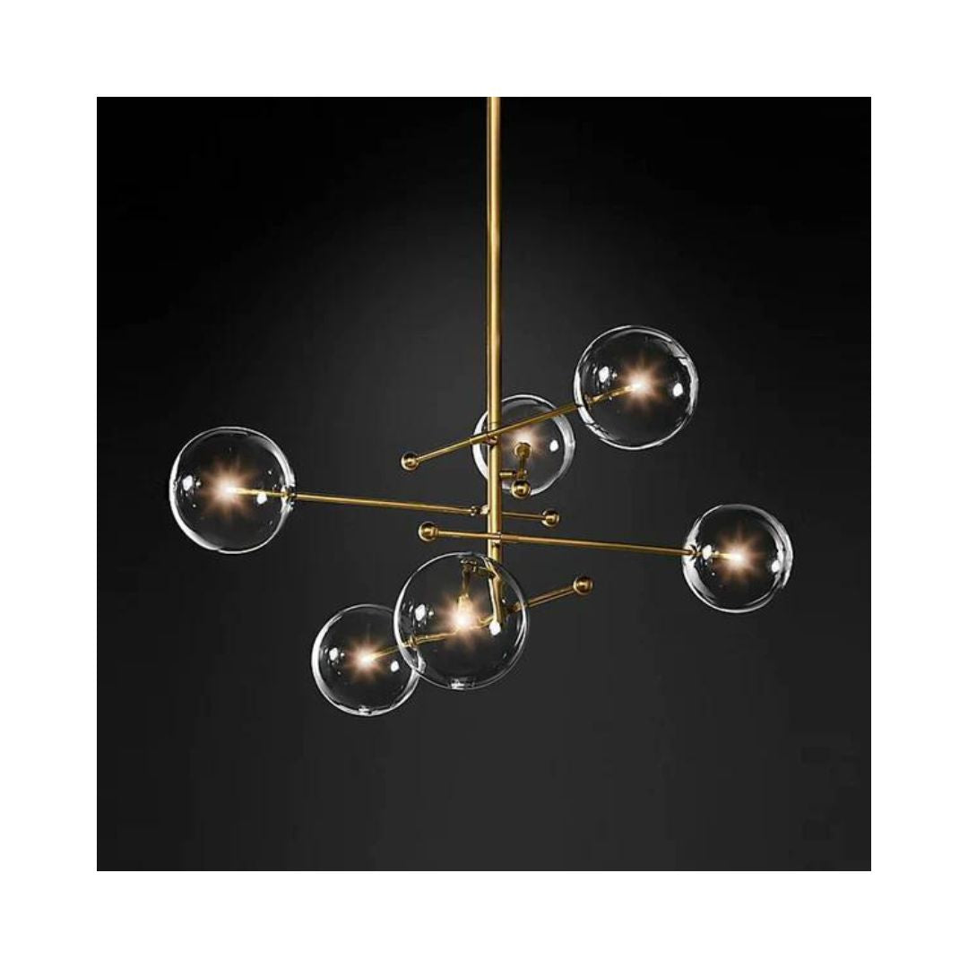 Modern Clear Glass Bubble Lamp Chandelier