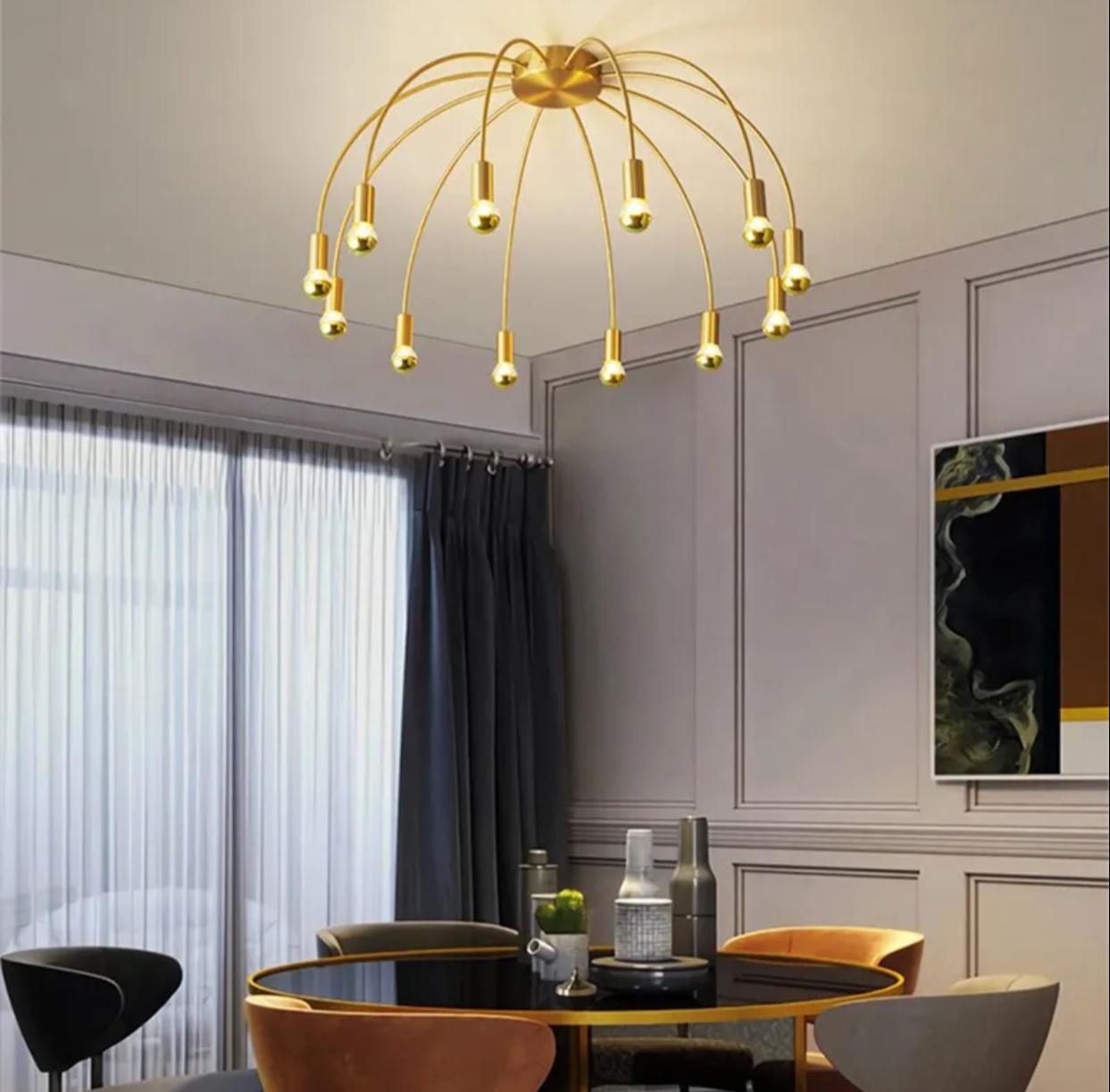 Contemporary Flush Mount Chandelier