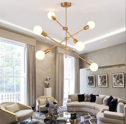 Modern Mid-Century Sputnik Chandelier