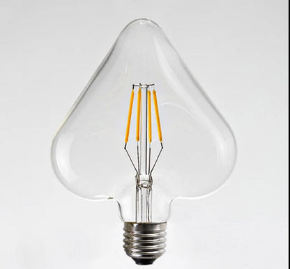 Heart Shaped Filament Led Light Bulb