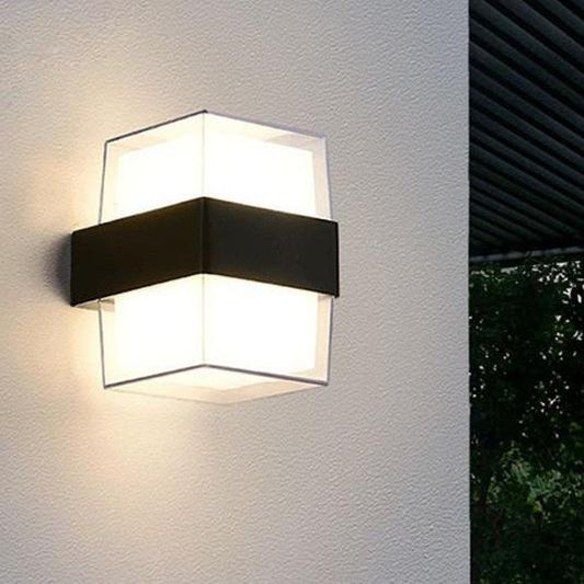 Modern Wall Lamp Acrylic Double Box Shape