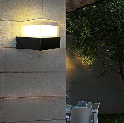 Modern Wall Lamp Acrylic Box Shape