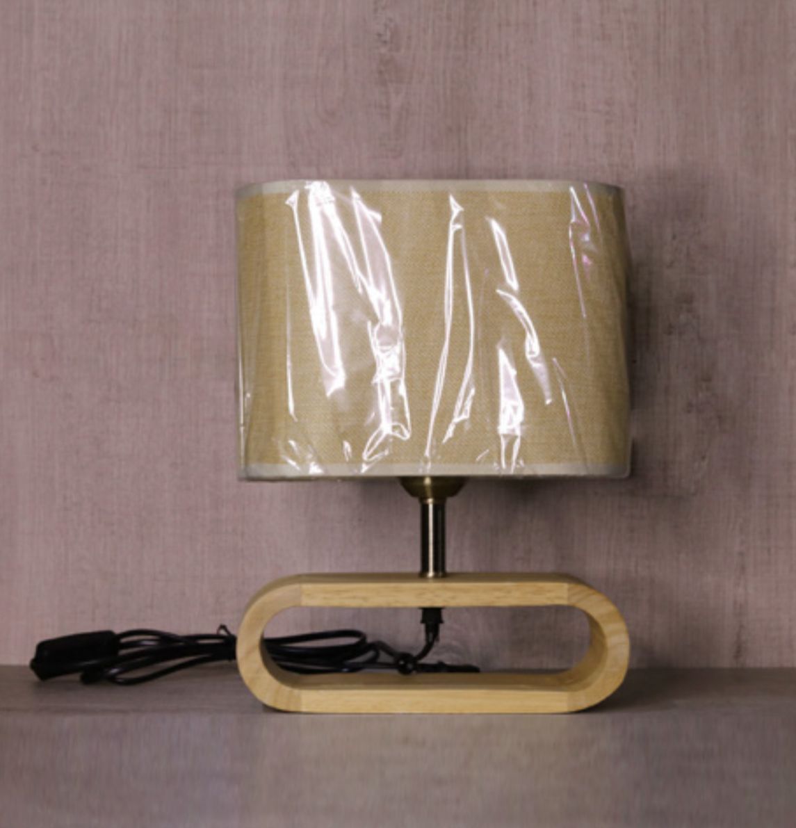 Modern Solid Wood Bedside Table Lamp