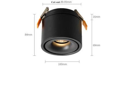 Spot Light Led Recessed 18W