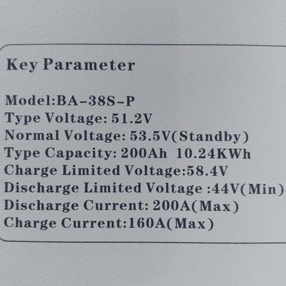 D.GRID Lithium Battery 10Kwh PRO 48V 200A