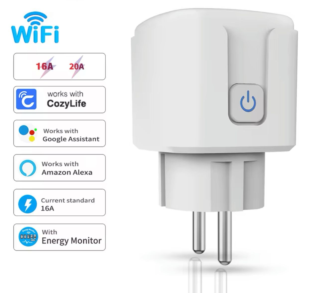 Wi-Fi Smart Plug with Switch