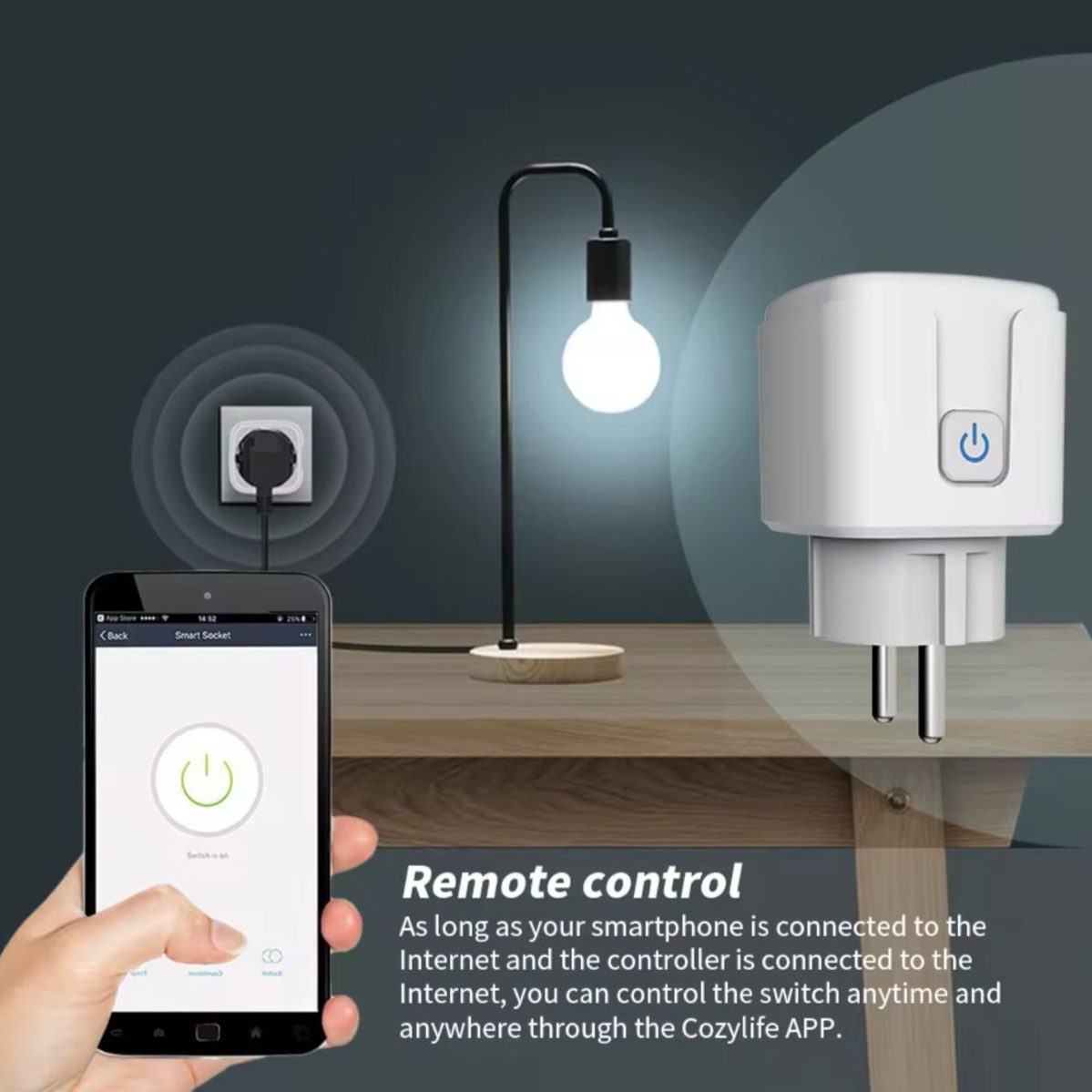 Wi-Fi Smart Plug with Switch