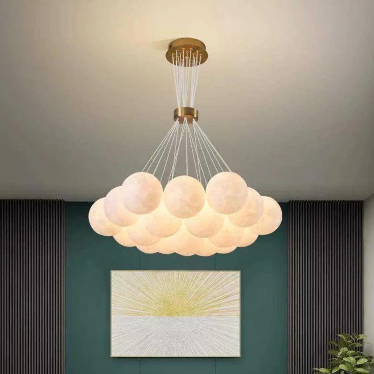 Moon Ball Batch Chandelier