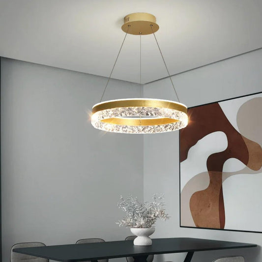 Circular Led Crystal Chandelier