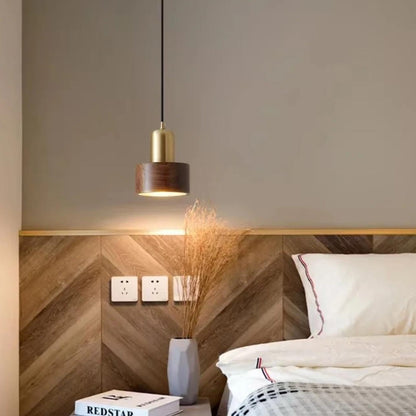 Wood Shell Pendant Light