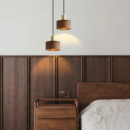 Wood Shell Pendant Light