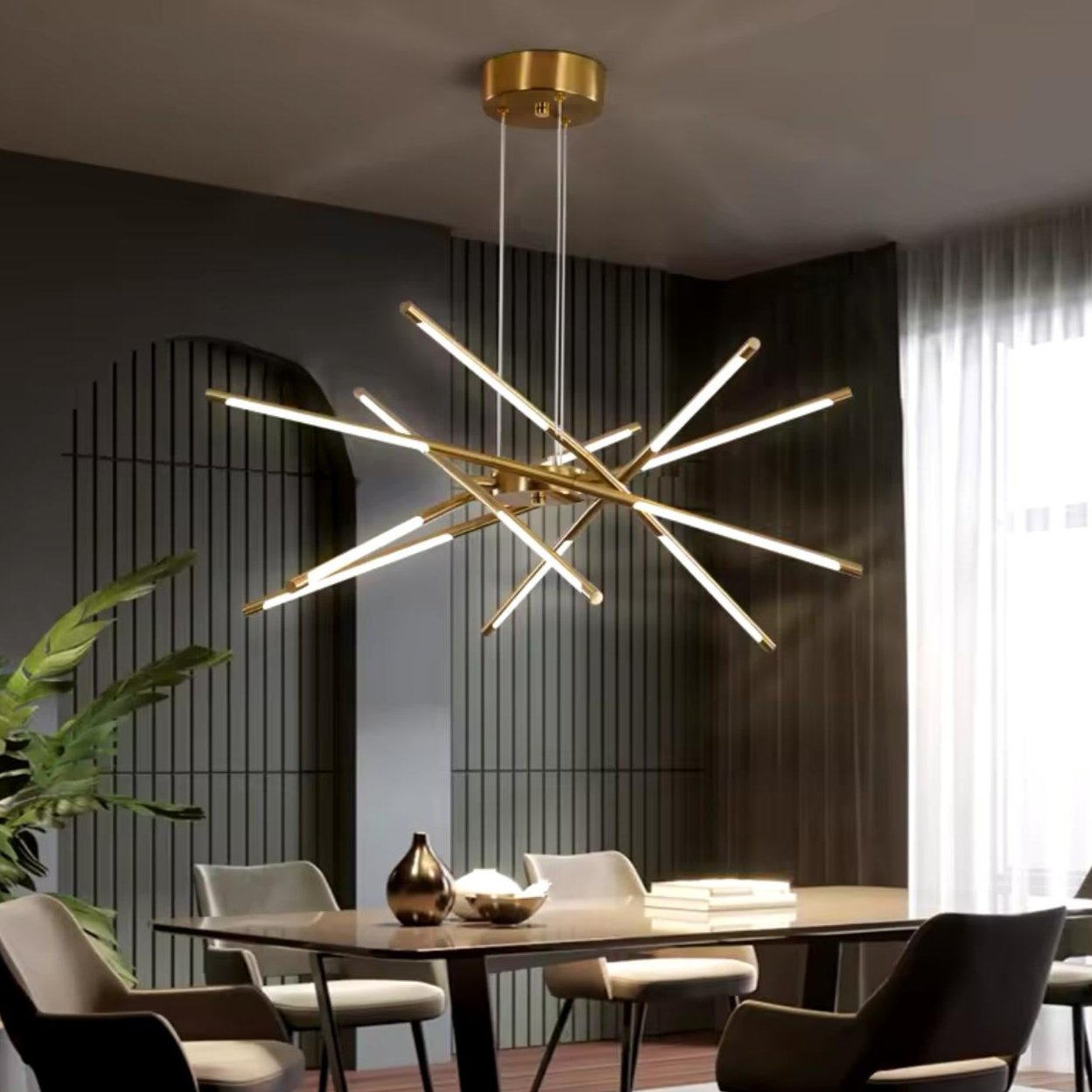 Modern Spike Led Chandelier