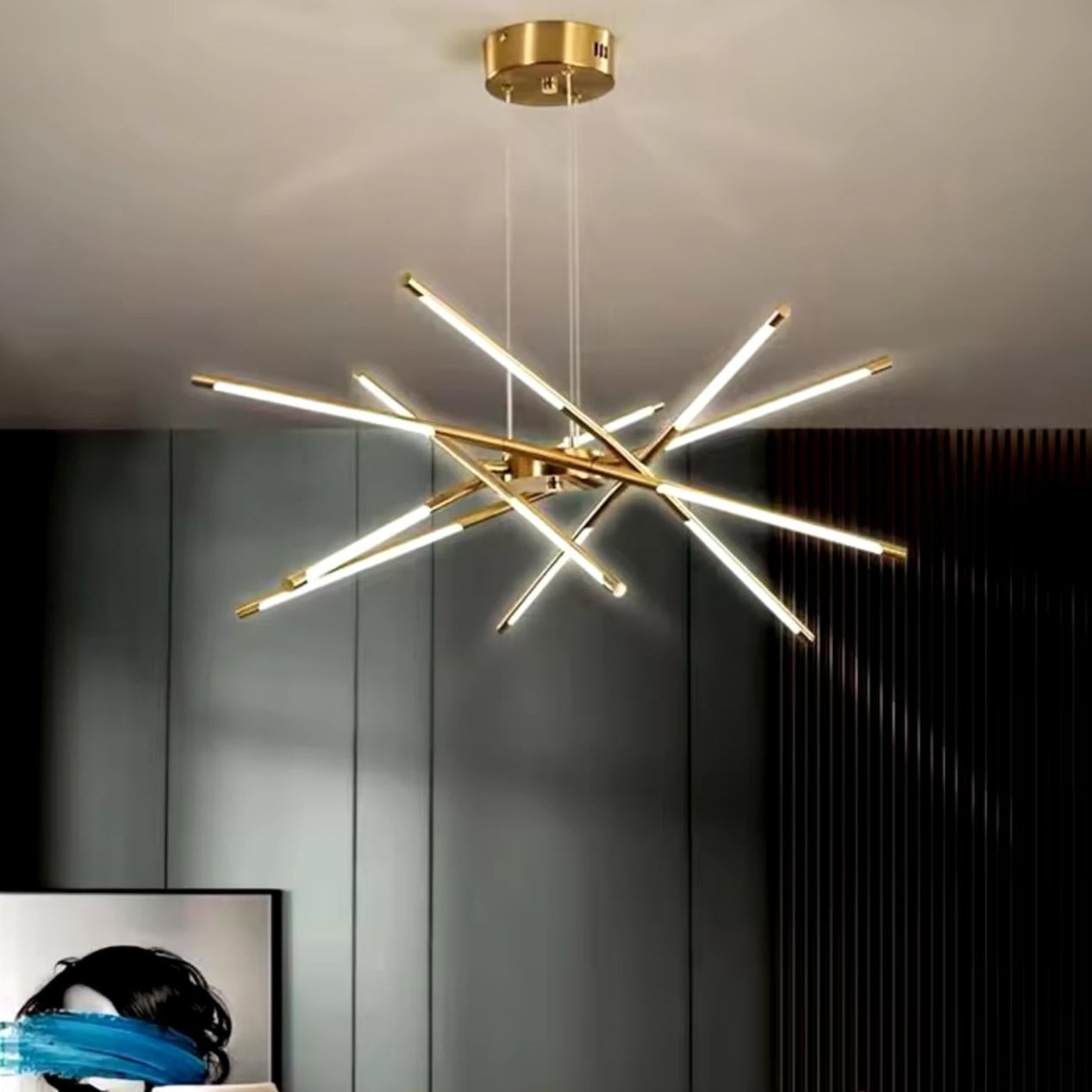 Modern Spike Led Chandelier