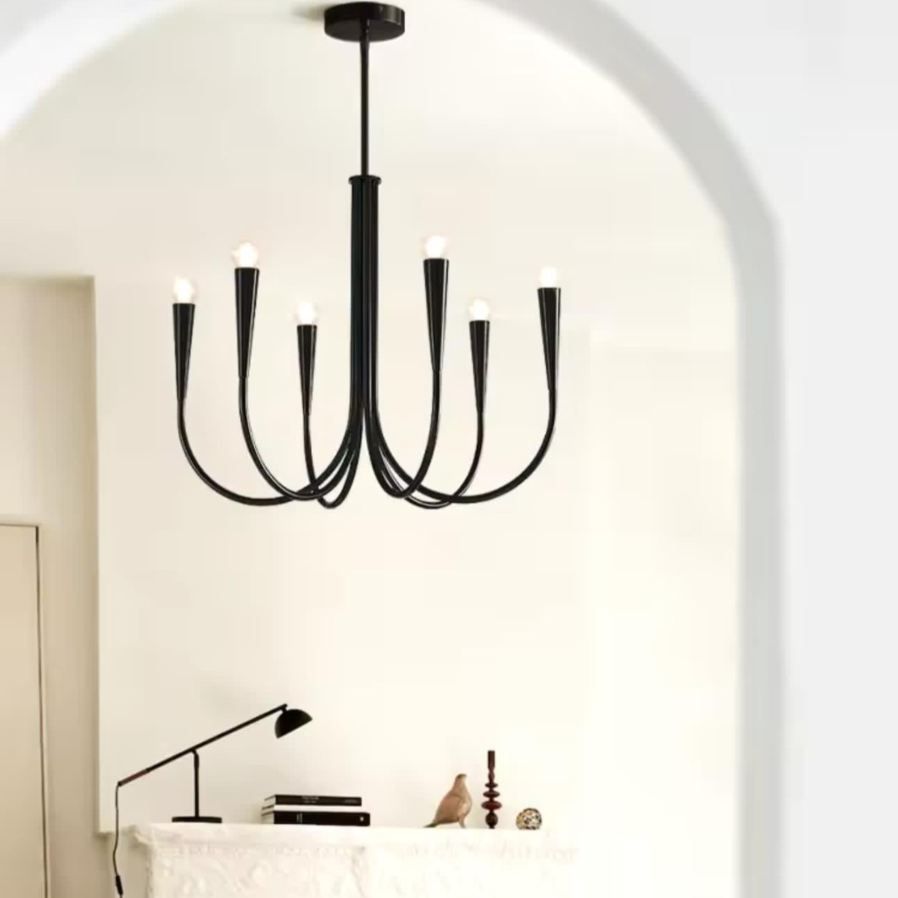 Modern Retro Candles Chandelier