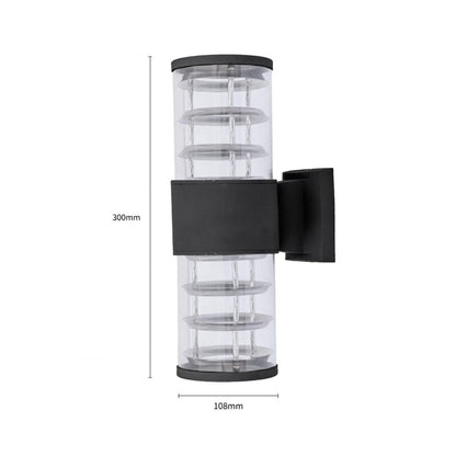 Sconce Lantern Cylinder Flat Head Wall Lamp