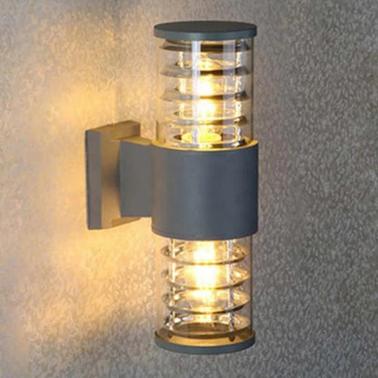 Sconce Lantern Cylinder Flat Head Wall Lamp