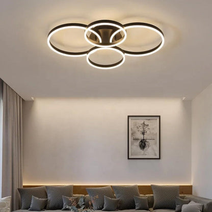 Modern Round Acrylic Circles Chandelier