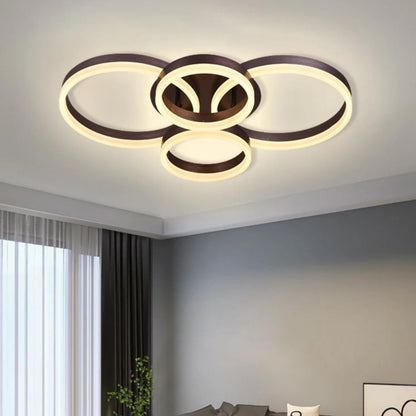 Modern Round Acrylic Circles Chandelier