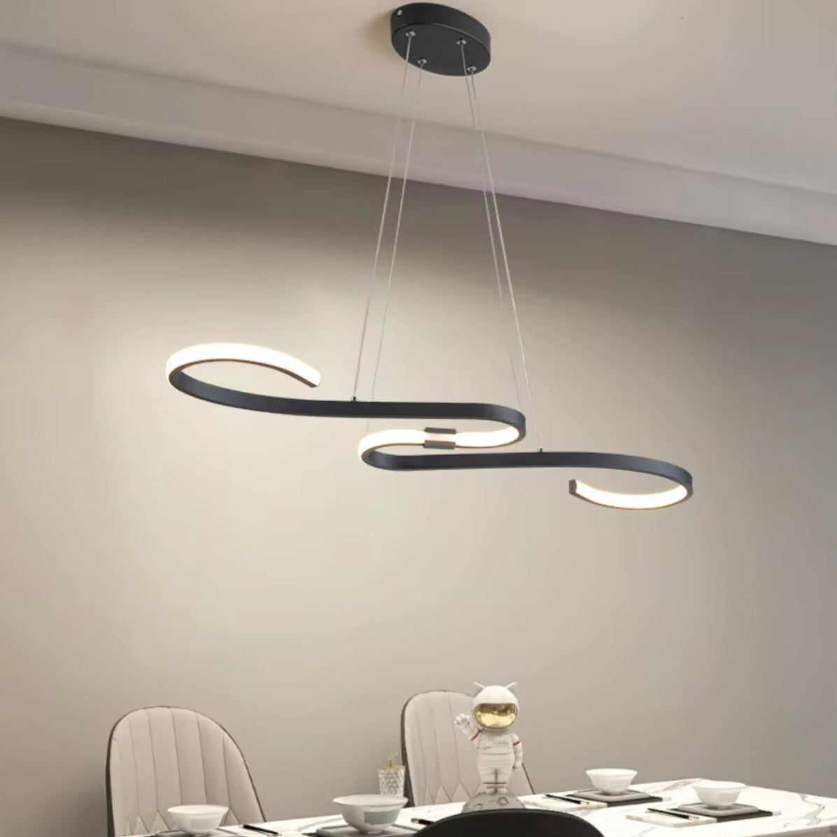 Modern Snake shape Led Chandelier