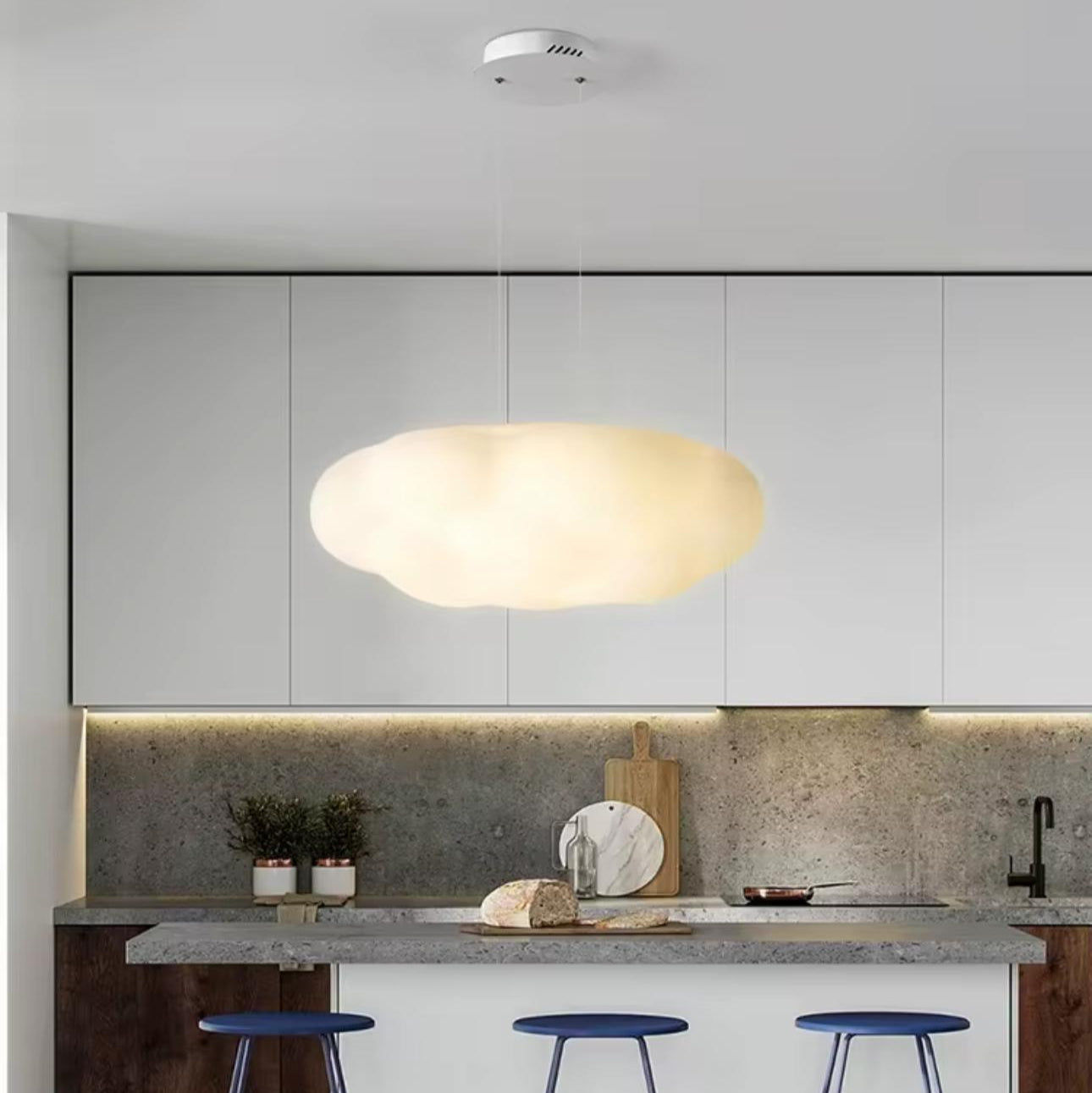Artistic Led Cloud Pendant Light