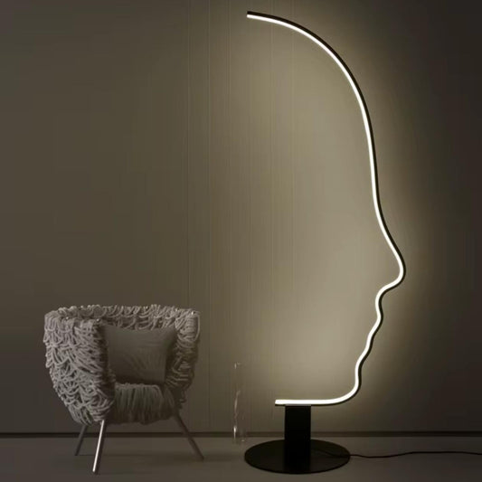 Human Face Modern Floor Lamp