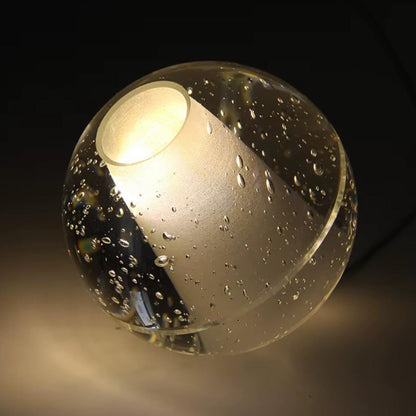 Single Sparkling Glass Pendant Light