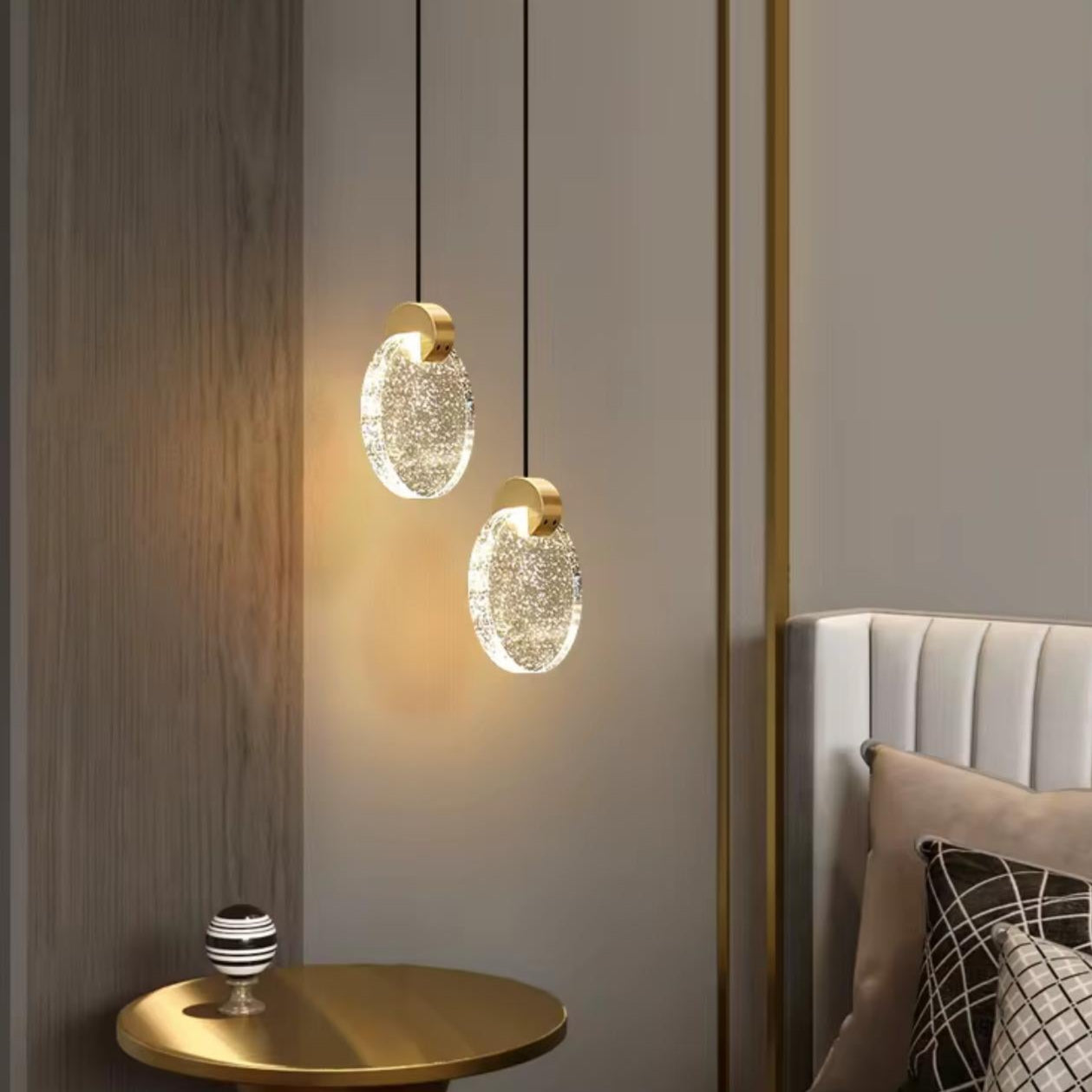 Broken Round Glass pendant Light