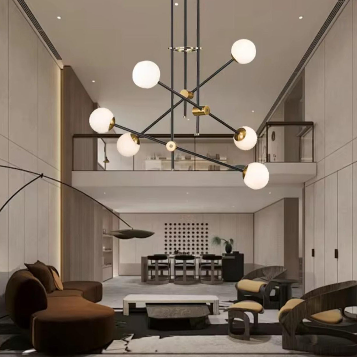 Modern Cross Branches Chandelier
