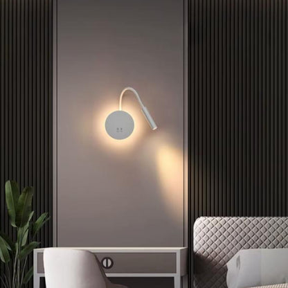 Modern Round Shape With Flexible Head Wall Lamp