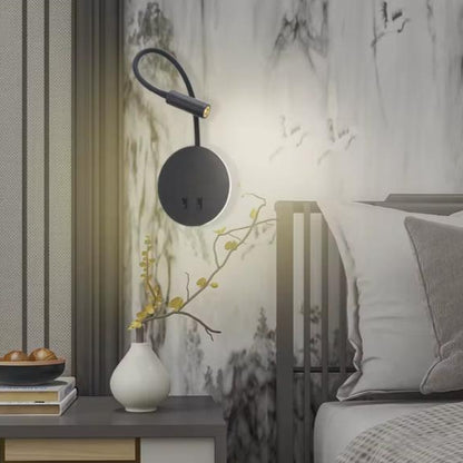 Modern Round Shape With Flexible Head Wall Lamp