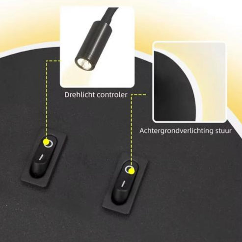 Modern Round Shape With Flexible Head Wall Lamp