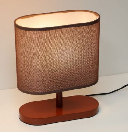 Simple Flat base Wood Table Lamp