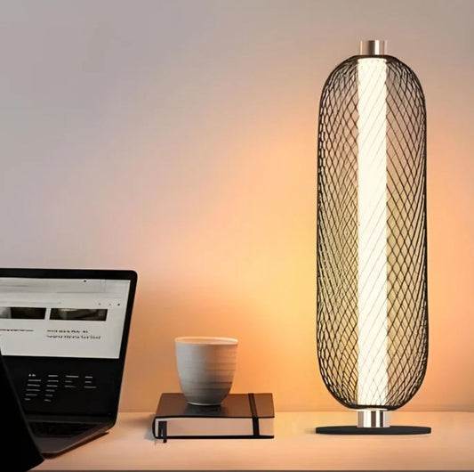 Luxury Long Oval Cage Table Lamp