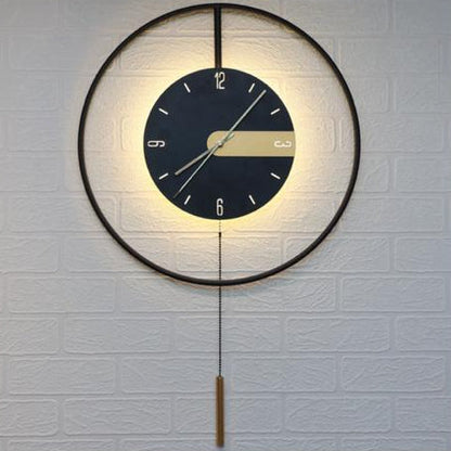 Led Clock Wall Lamp 7739