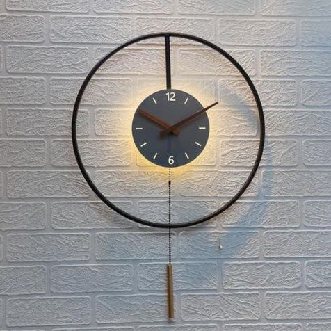Led Clock Wall Lamp 7737