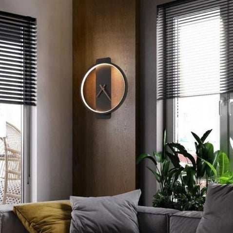 Led Clock Wall Lamp 6750
