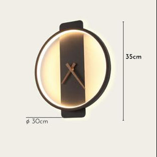 Led Clock Wall Lamp 6750
