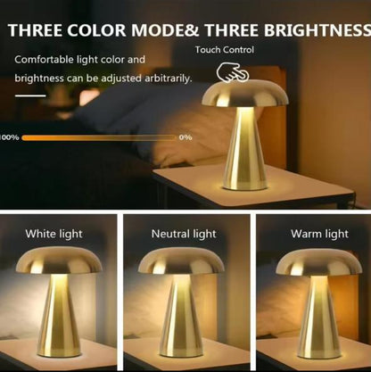 Flat Head Long Rechargeable Table Lamp