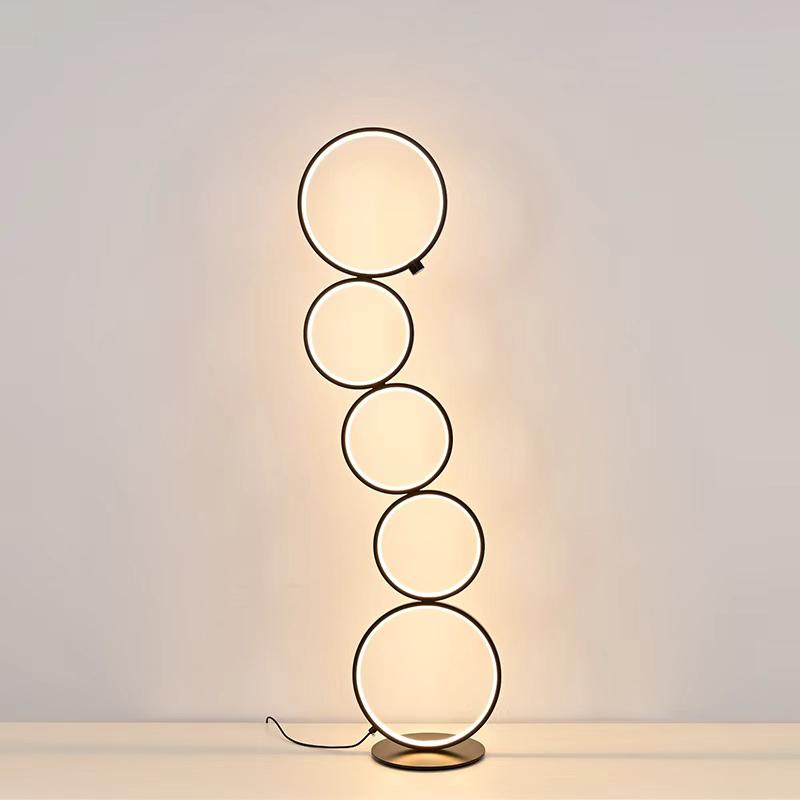 Modern Led Rings Floor Lamp