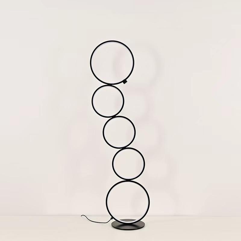 Modern Led Rings Floor Lamp