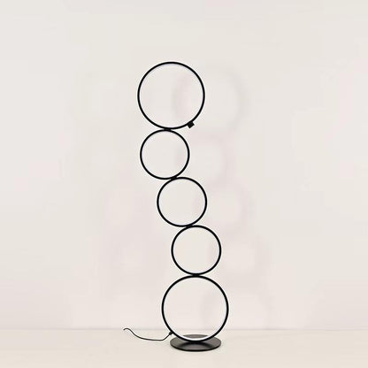 Modern Led Rings Floor Lamp