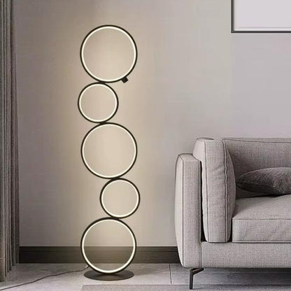 Modern Led Rings Floor Lamp