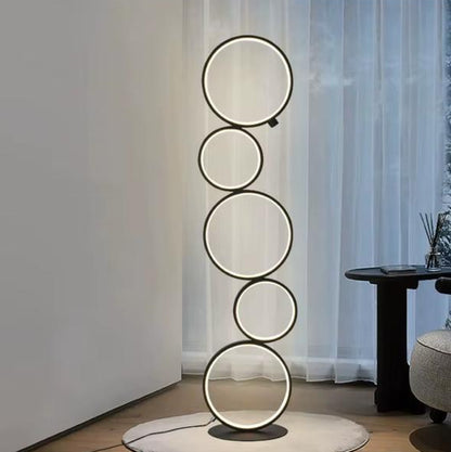 Modern Led Rings Floor Lamp