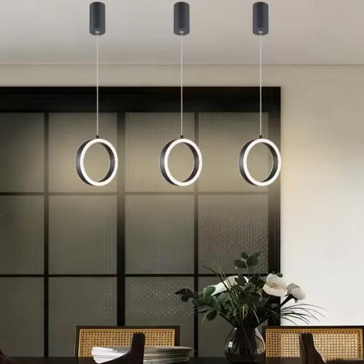 Modern Double Face Ring Led Pendant Light
