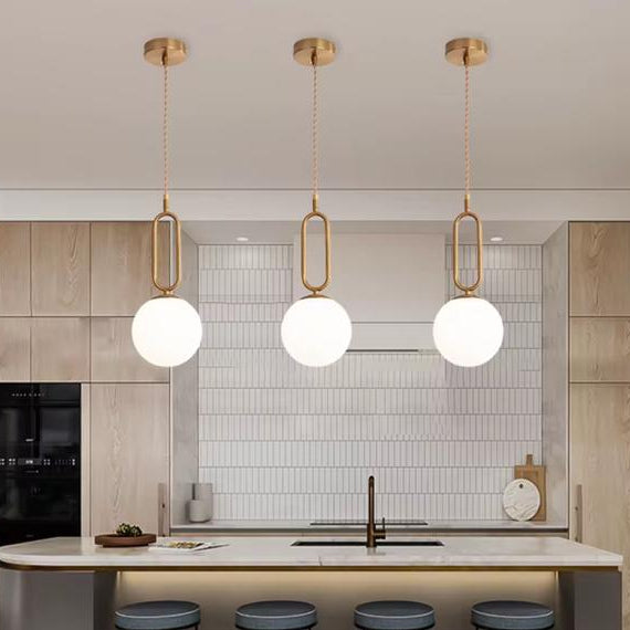 Modern Oval Frame Pendant Light