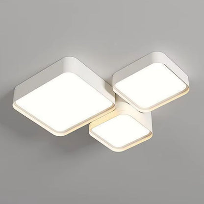Modern Downlight Triple Square Surface Panels